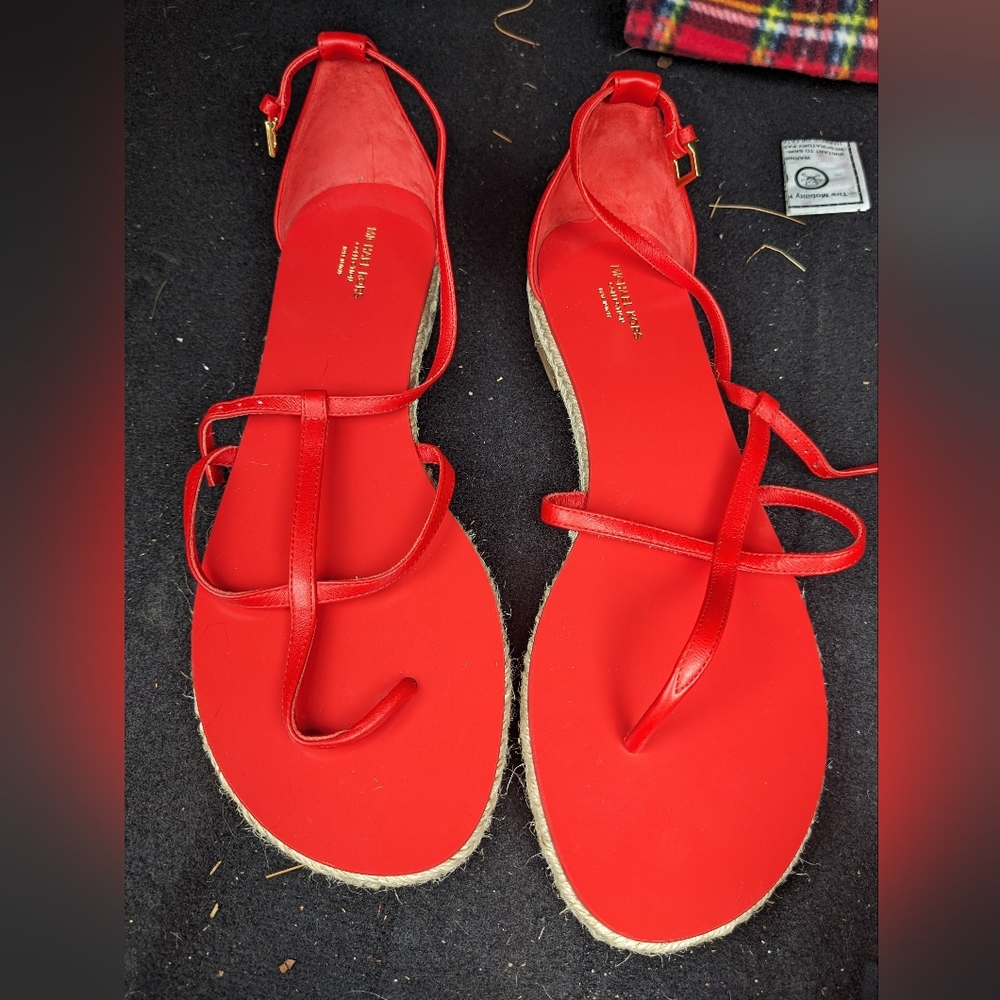 Michael Kors Leather T-Strap Sandals